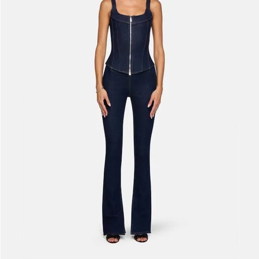 NWT EB Denim Split Hem Jegging Midnight Indigo Jeans XS
